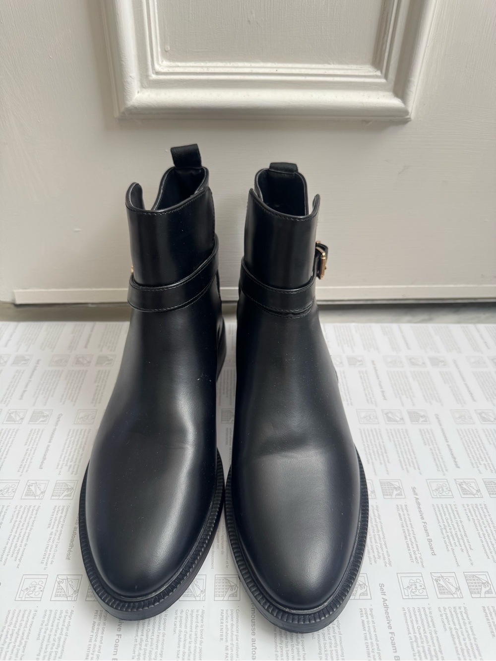 H&M Classic Black Boot with Side Buckle - Women’s